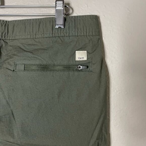 Vuori Ripstop Mid-Rise Drawstring DuraTerra Adventure Hiking Pants Army Medium - Picture 7 of 10